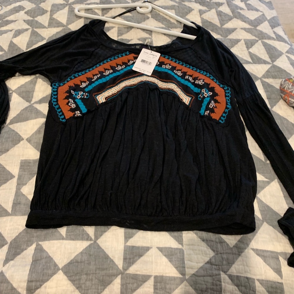 Free people embroidered blouse